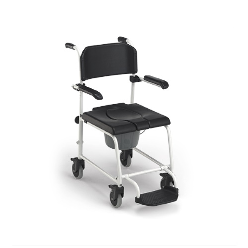 chaise toilette à roulettes - WC - chaise pot -mobilité- MAD- HAD - handicap - Rhône Médical