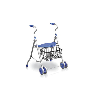 Déambulateur à roulettes - mobilité- MAD- HAD - handicap - Rhône Médical