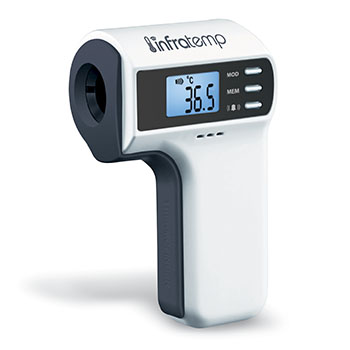 thermomètre frontal sans contact - prise de constante température - MAD - HAD - handicap - Rhône Médical